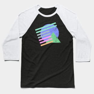 80s Abstract Sun Baseball T-Shirt
